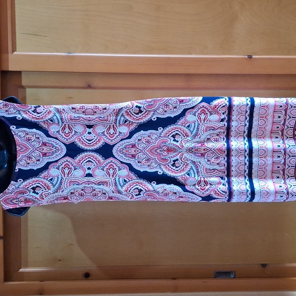 R&M Richards Size 10 Sheeth Dress/With Necklace. - Picture 3 of 7